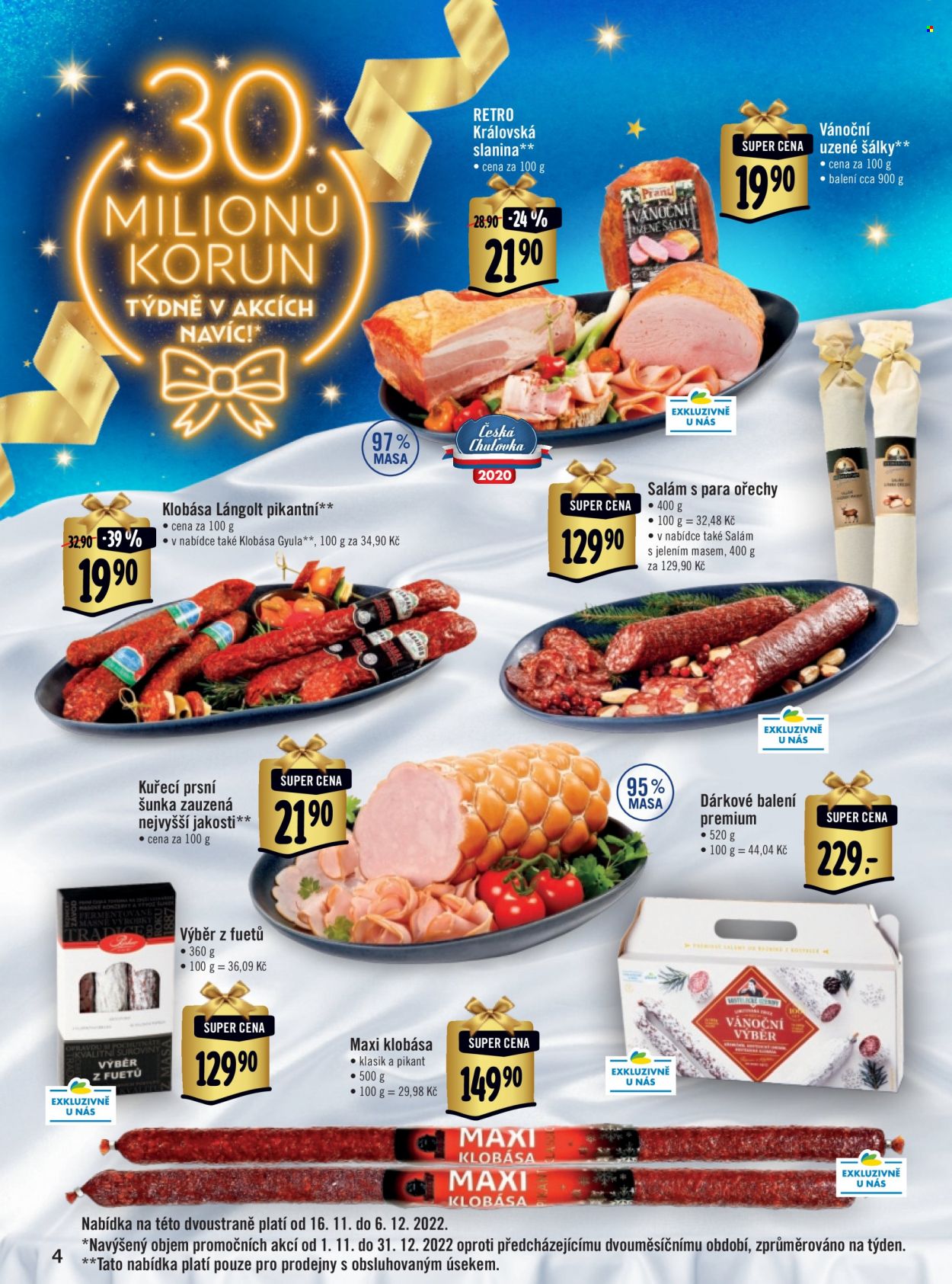 Leták Albert Supermarket - 16.11.2022 - 31.12.2022. Strana 4