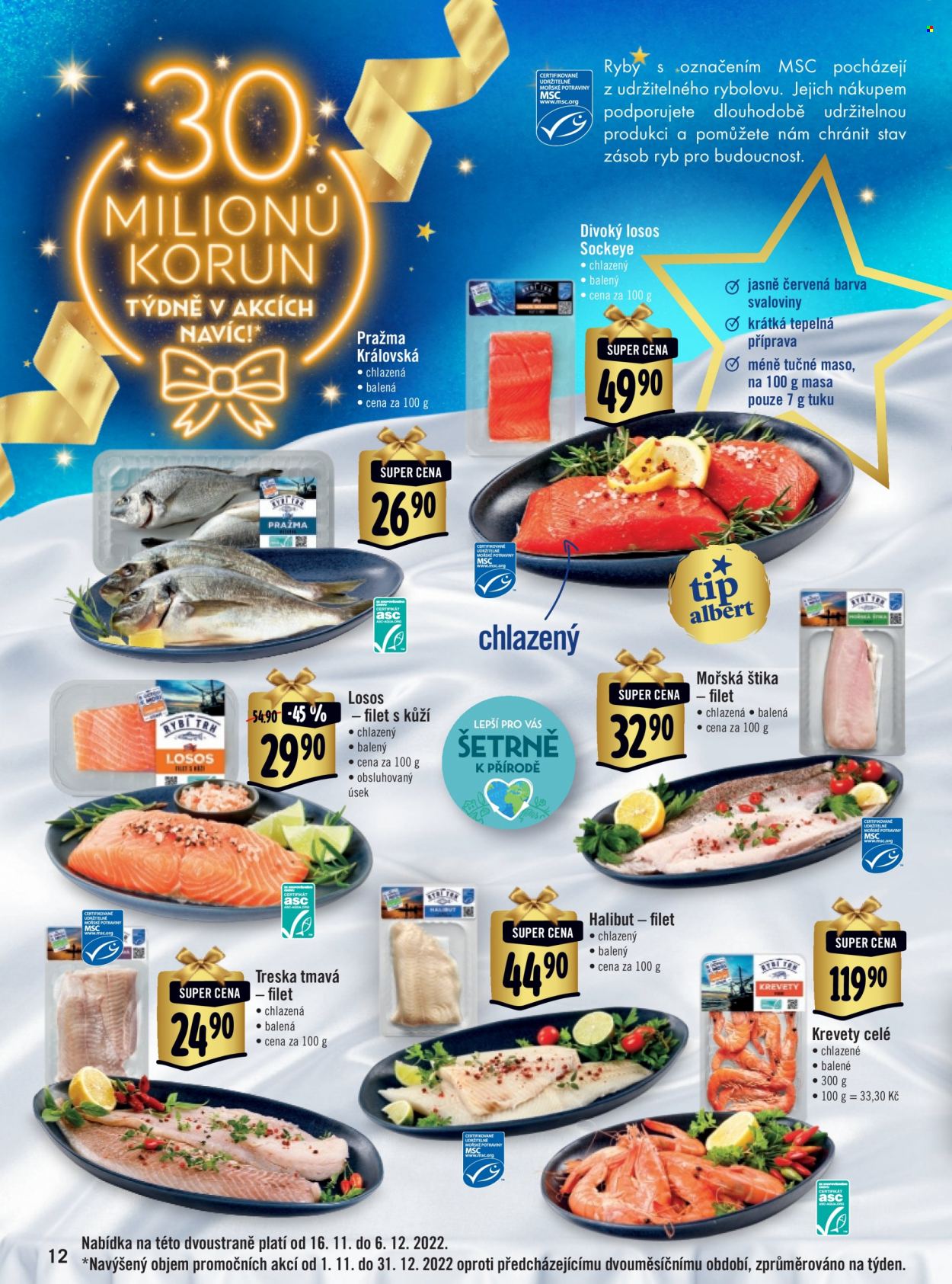 Leták Albert Supermarket - 16.11.2022 - 31.12.2022. Strana 12