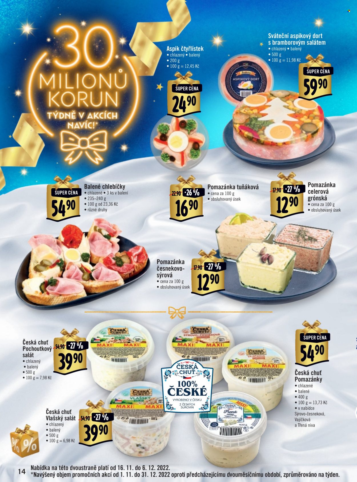 Leták Albert Supermarket - 16.11.2022 - 31.12.2022. Strana 14