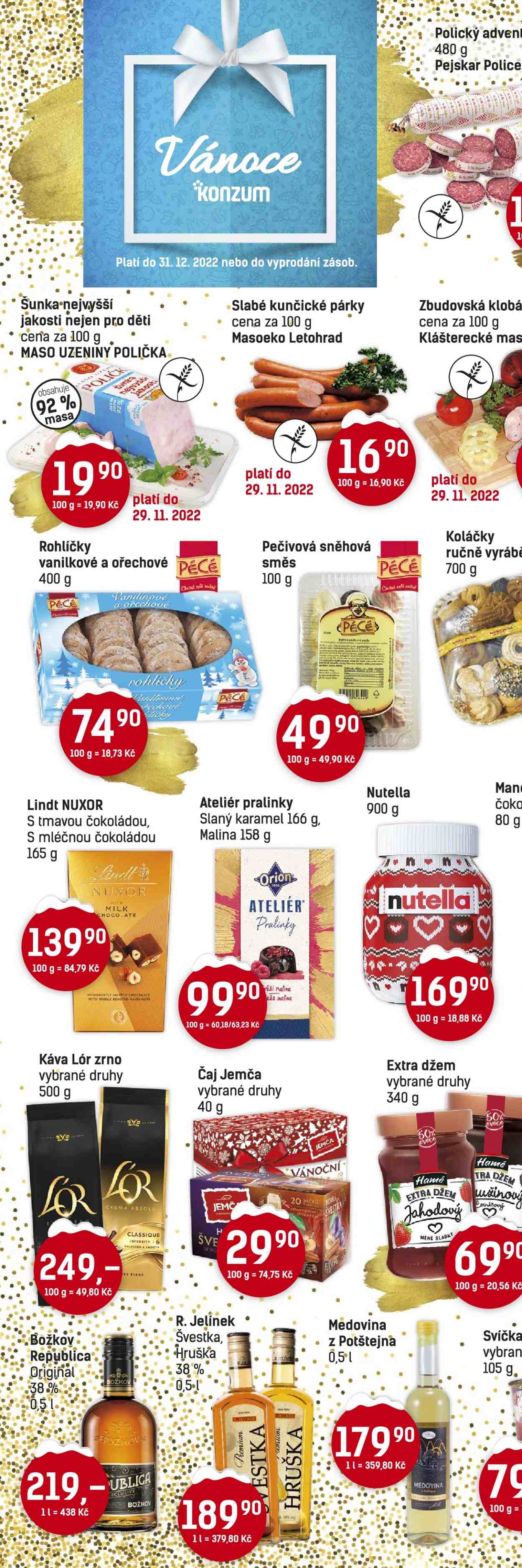 Leták Konzum - 16.11.2022 - 29.11.2022. Strana 2