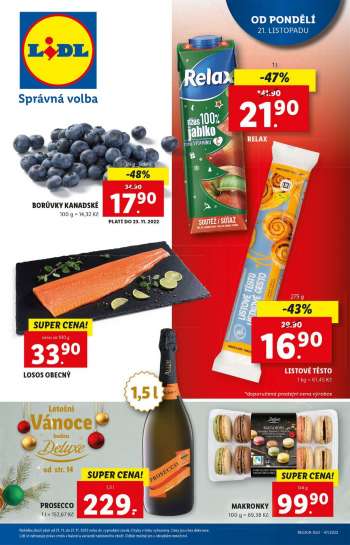 Leták Lidl - 21.11.2022 - 27.11.2022.