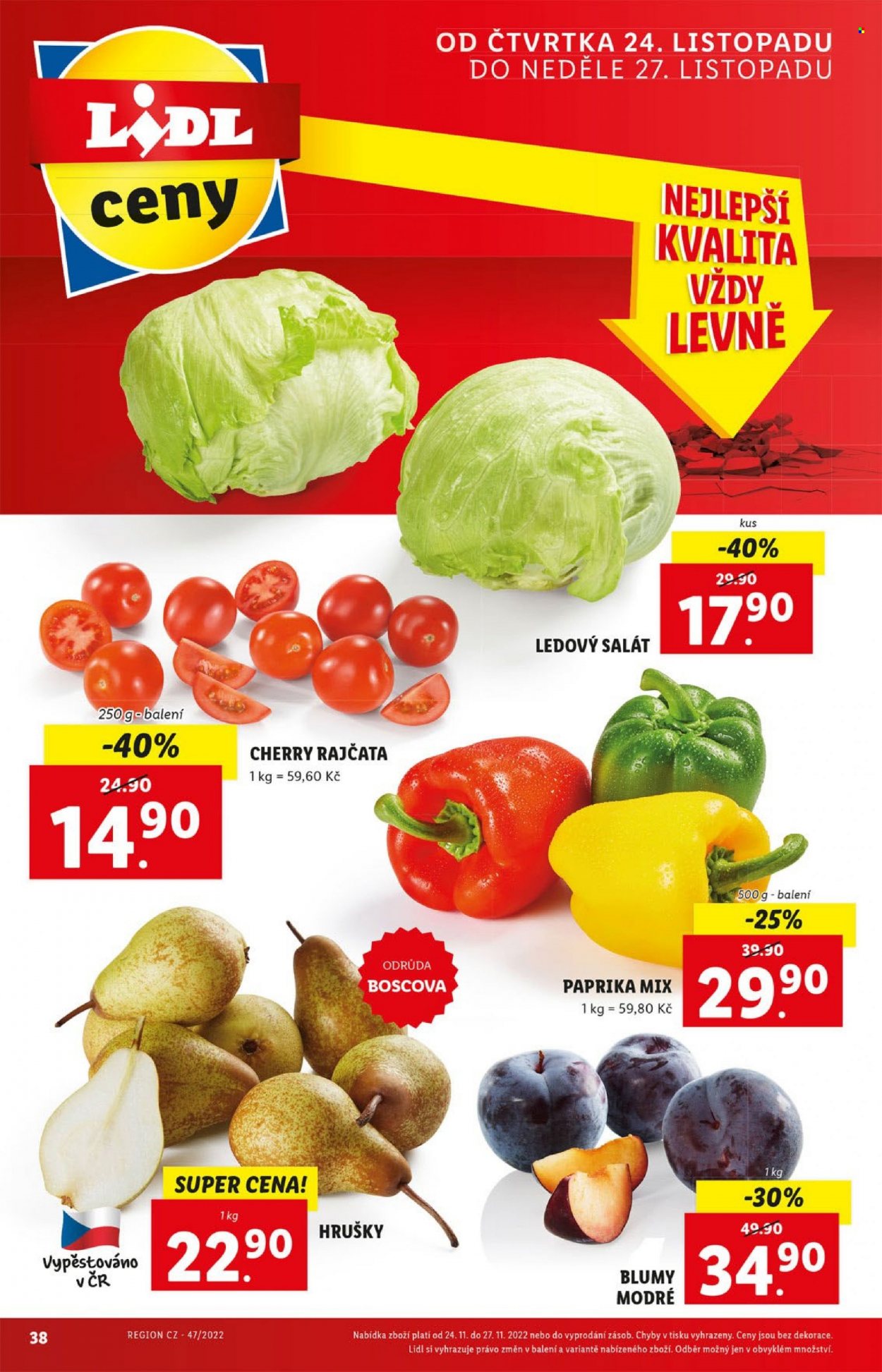 Leták Lidl - 21.11.2022 - 27.11.2022. Strana 38
