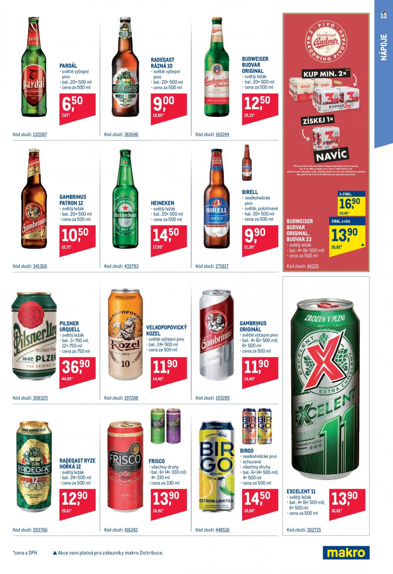 Leták MAKRO - 23.11.2022 - 13.12.2022. Strana 13