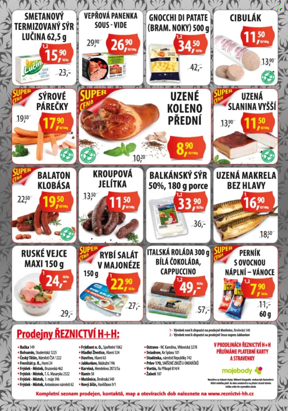 Leták Řeznictví H&H - 21.11.2022 - 4.12.2022. Strana 2