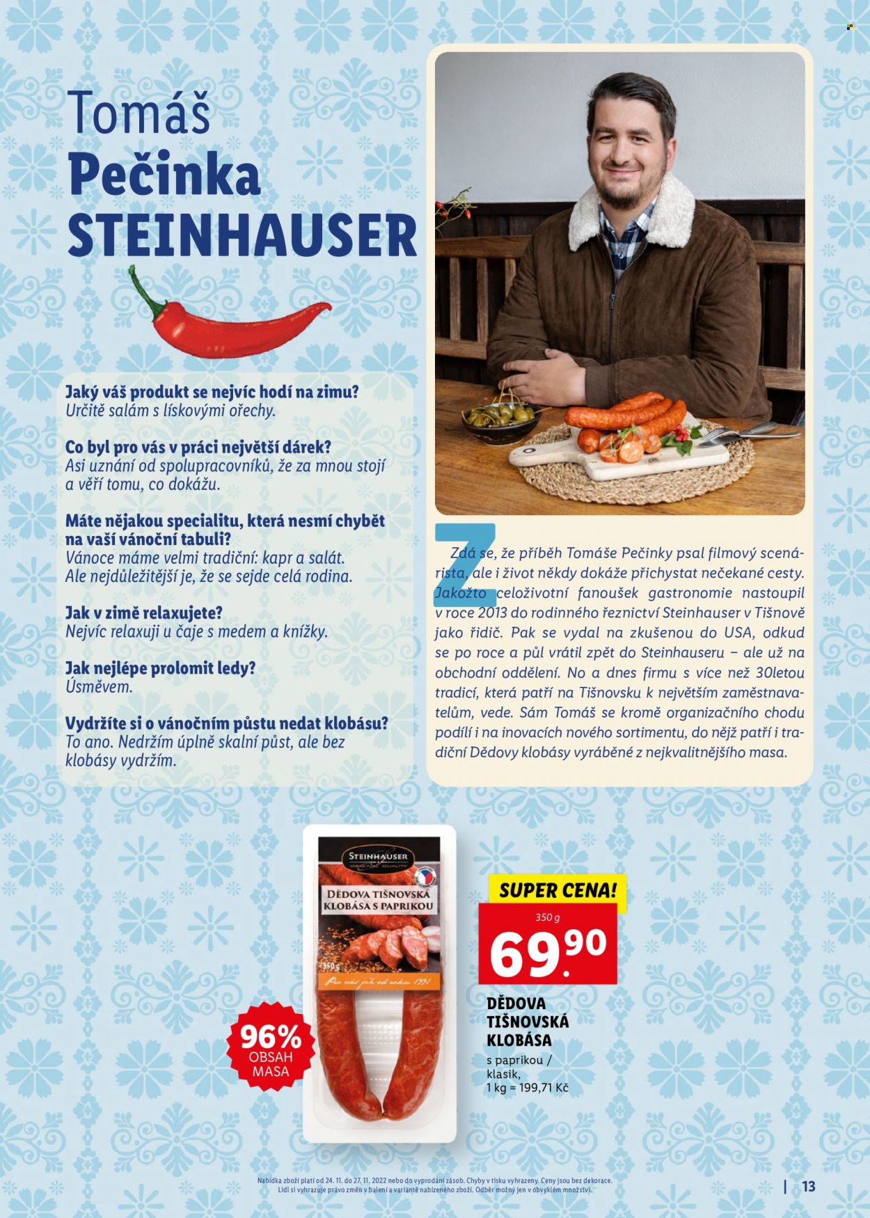 Leták Lidl - 24.11.2022 - 27.11.2022. Strana 13