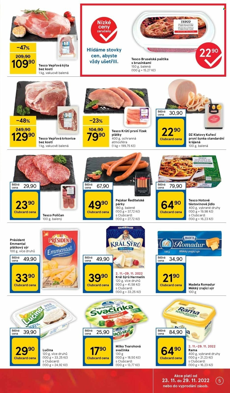 Leták TESCO supermarket - 23.11.2022 - 29.11.2022. Strana 5