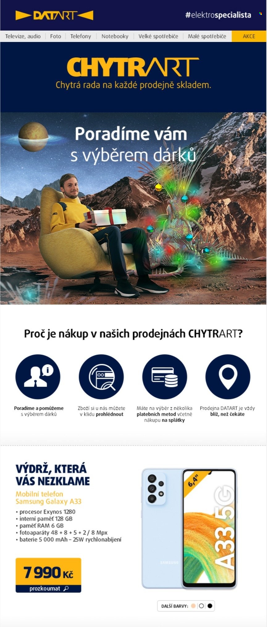 Leták DATART - 21.11.2022 - 26.11.2022. Strana 1