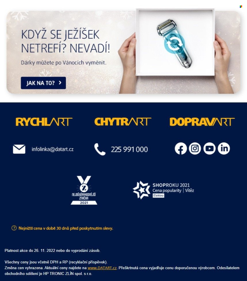 Leták DATART - 21.11.2022 - 26.11.2022. Strana 4
