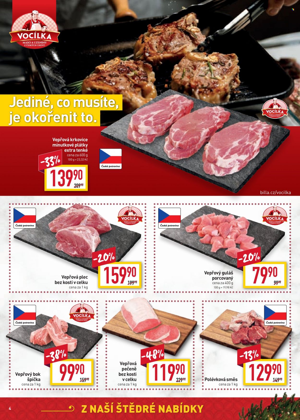 Leták BILLA - 23.11.2022 - 29.11.2022. Strana 4