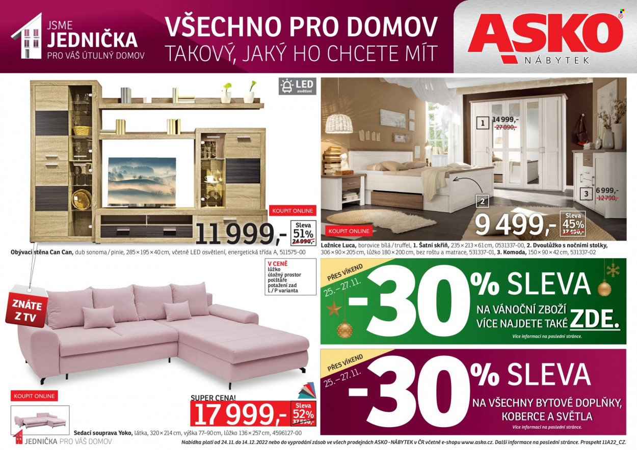 Leták ASKO - 24.11.2022 - 14.12.2022. Strana 1