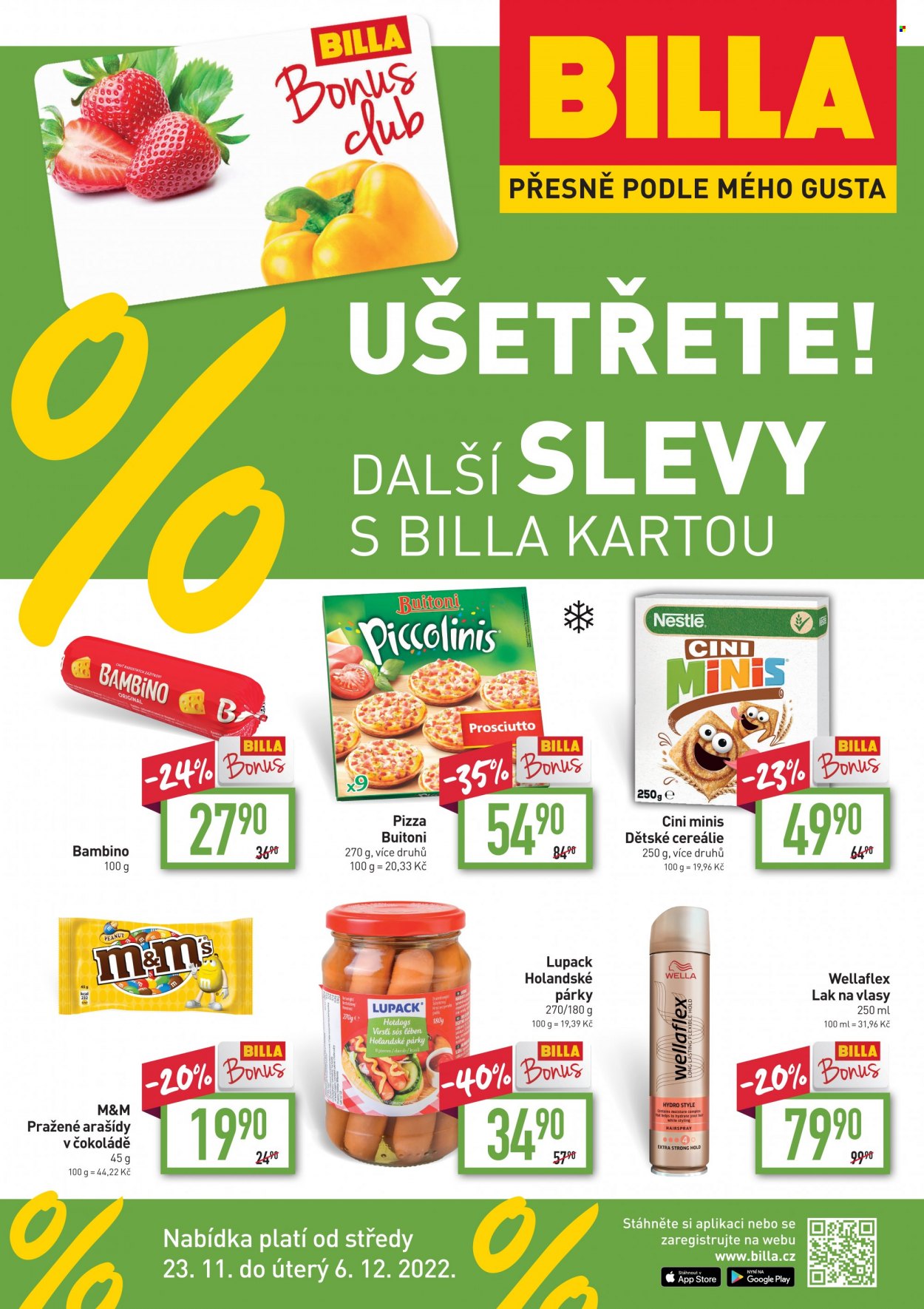 Leták BILLA - 23.11.2022 - 6.12.2022. Strana 1