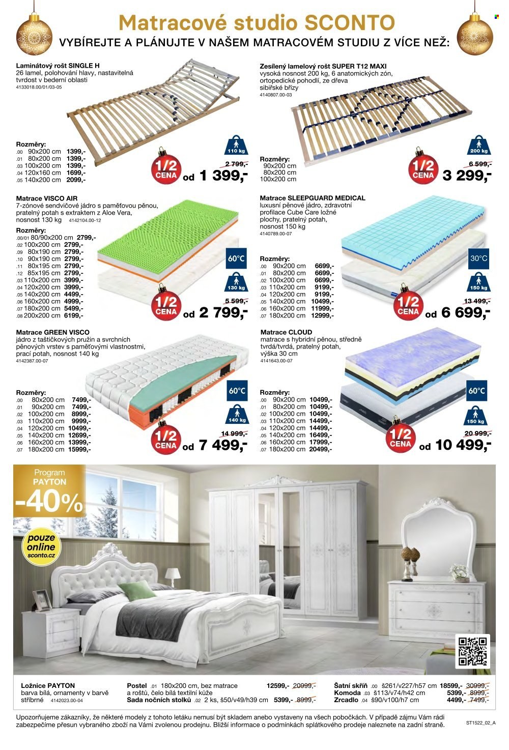 Leták SCONTO NÁBYTEK - 25.11.2022 - 27.12.2022. Strana 2