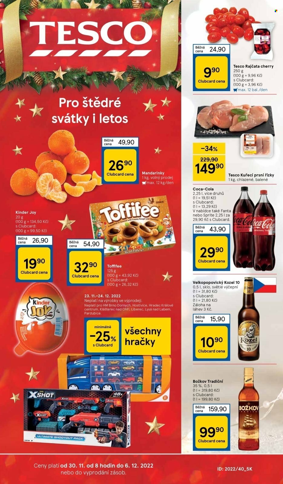 Leták TESCO - 30.11.2022 - 6.12.2022. Strana 1