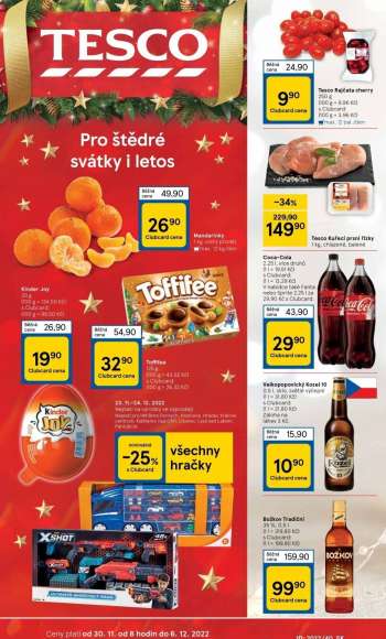 Leták TESCO - 30.11.2022 - 6.12.2022.