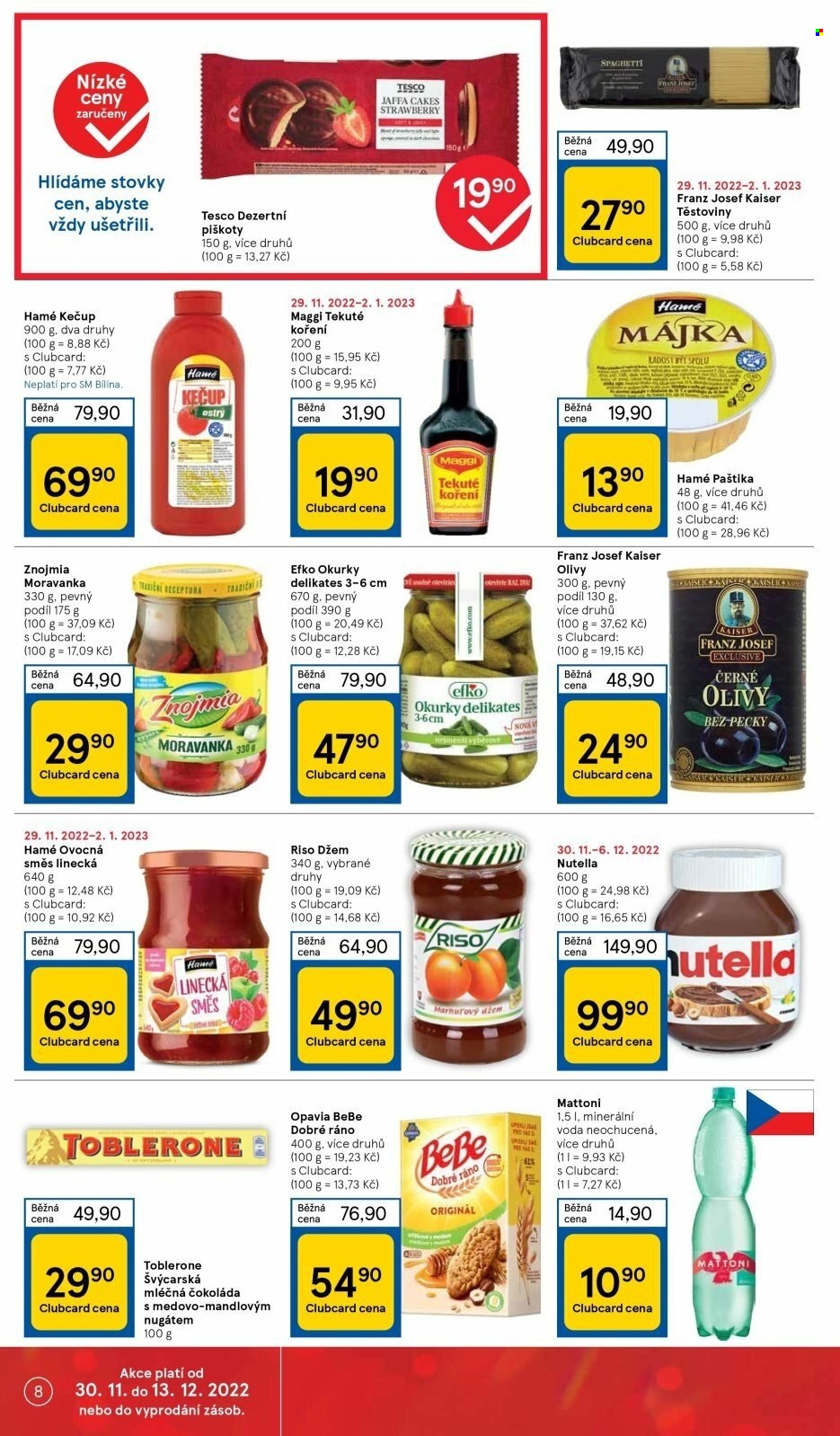Leták TESCO supermarket - 30.11.2022 - 6.12.2022. Strana 8