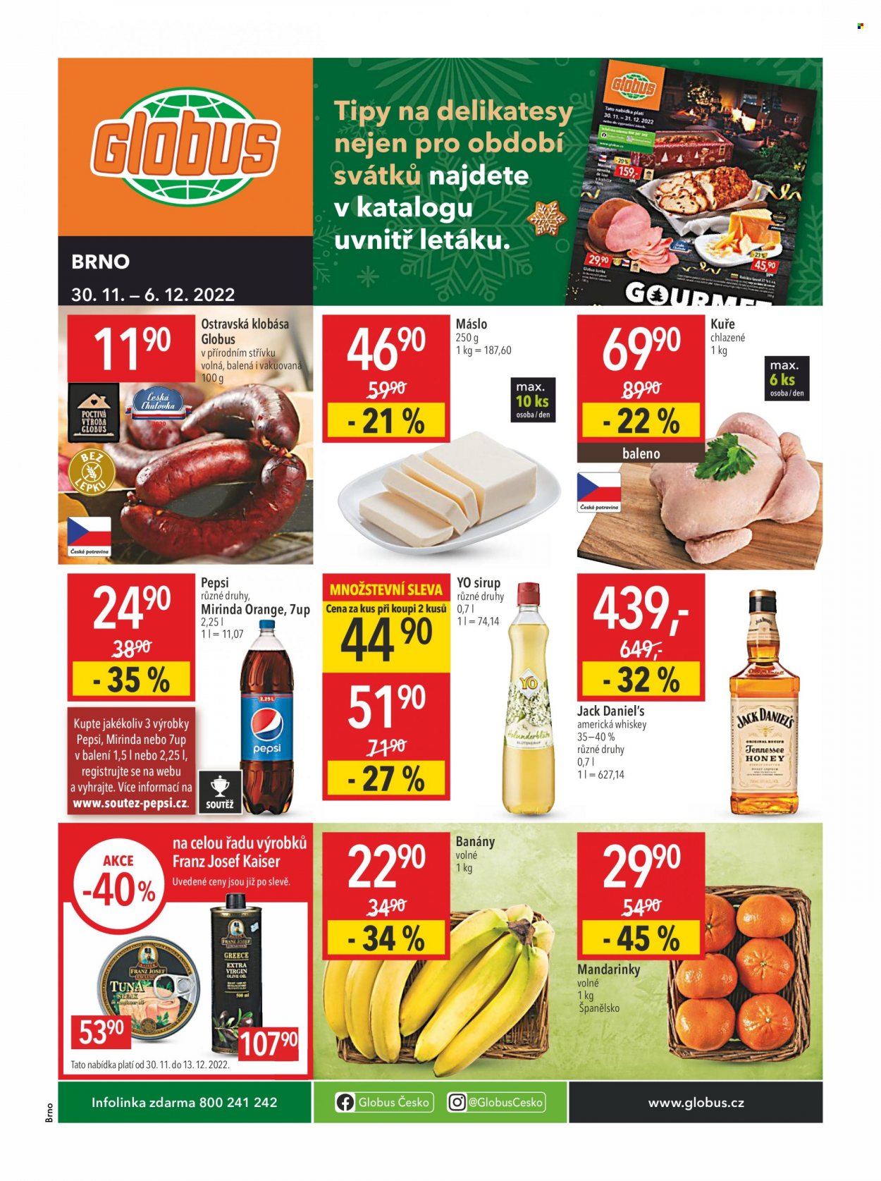 Leták Globus - 30.11.2022 - 6.12.2022. Strana 1
