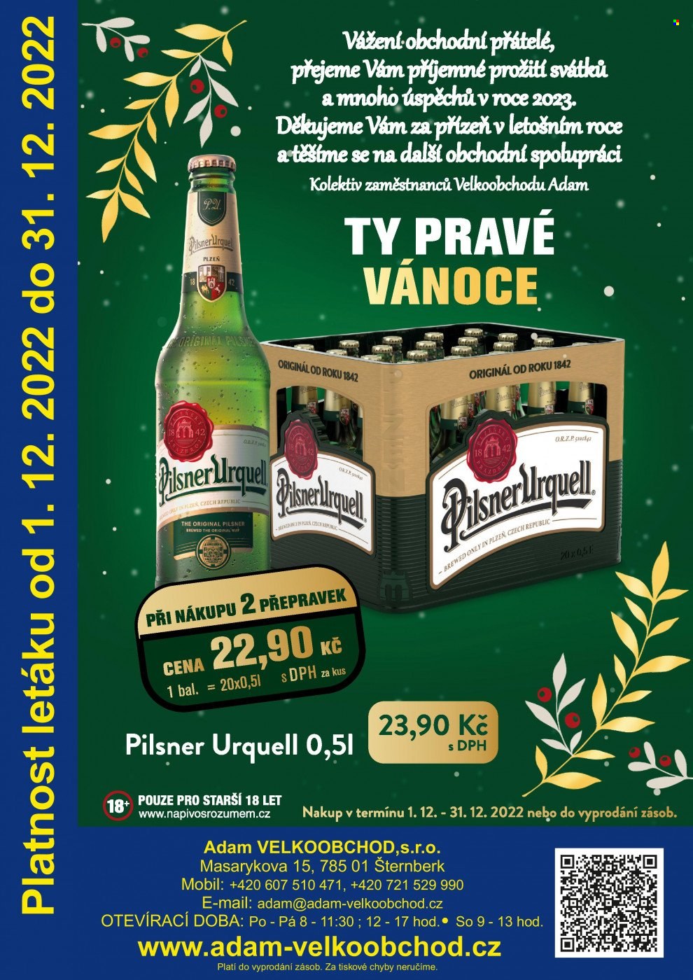 Leták Adam velkoobchod Šternberk - 1.12.2022 - 31.12.2022. Strana 73