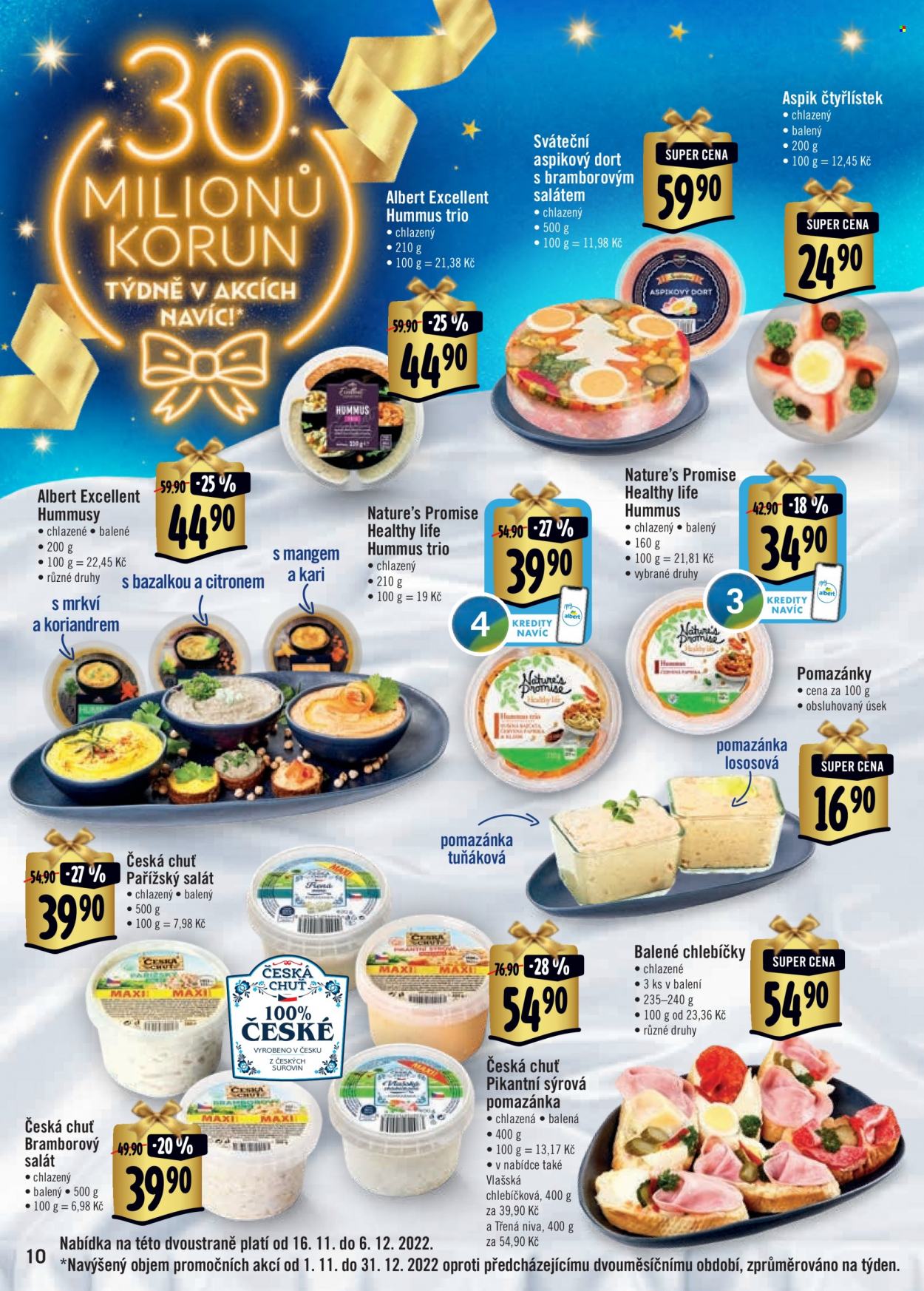 Leták Albert Hypermarket - 16.11.2022 - 31.12.2022. Strana 10