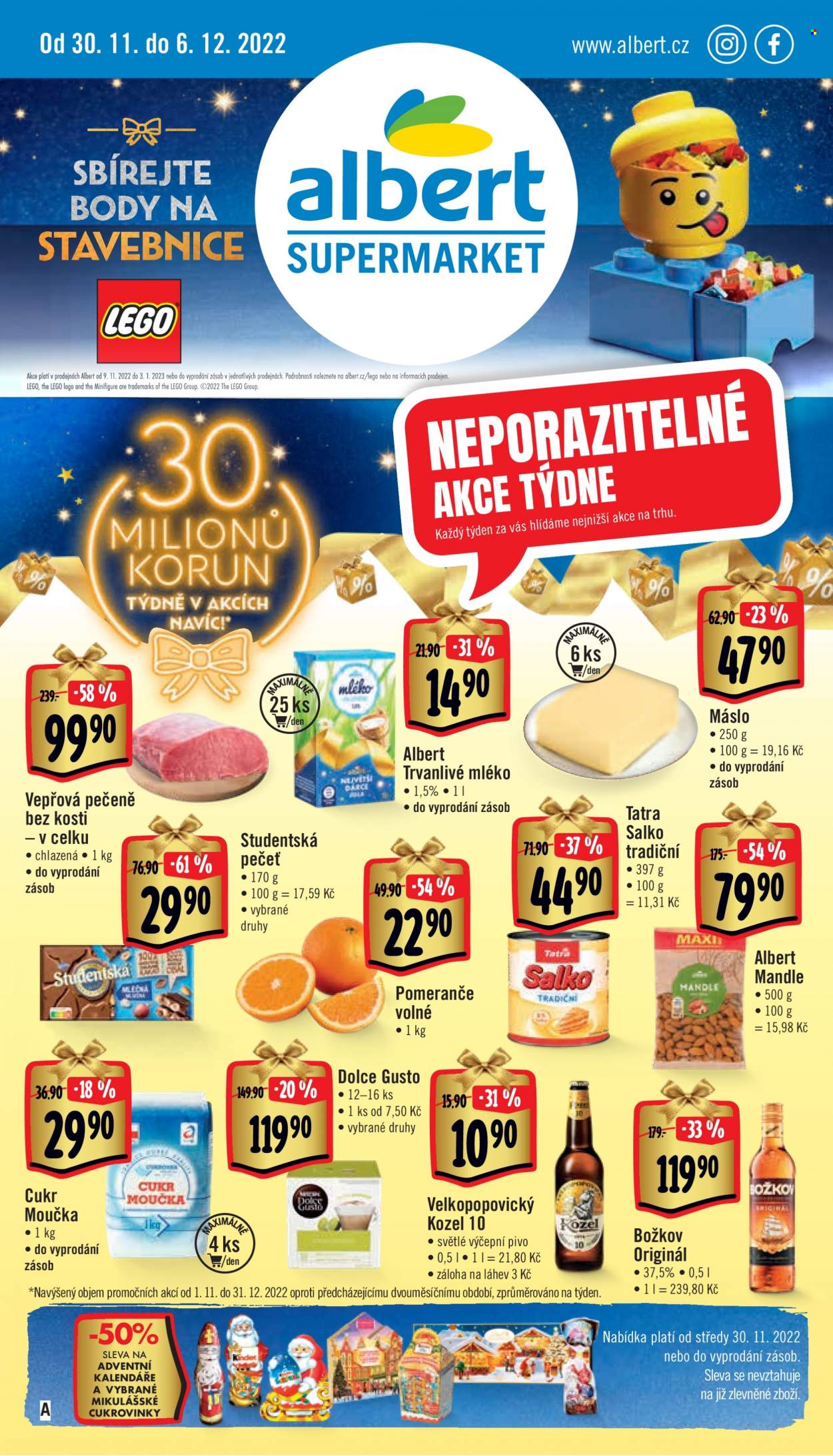 Leták Albert Supermarket - 30.11.2022 - 6.12.2022. Strana 1