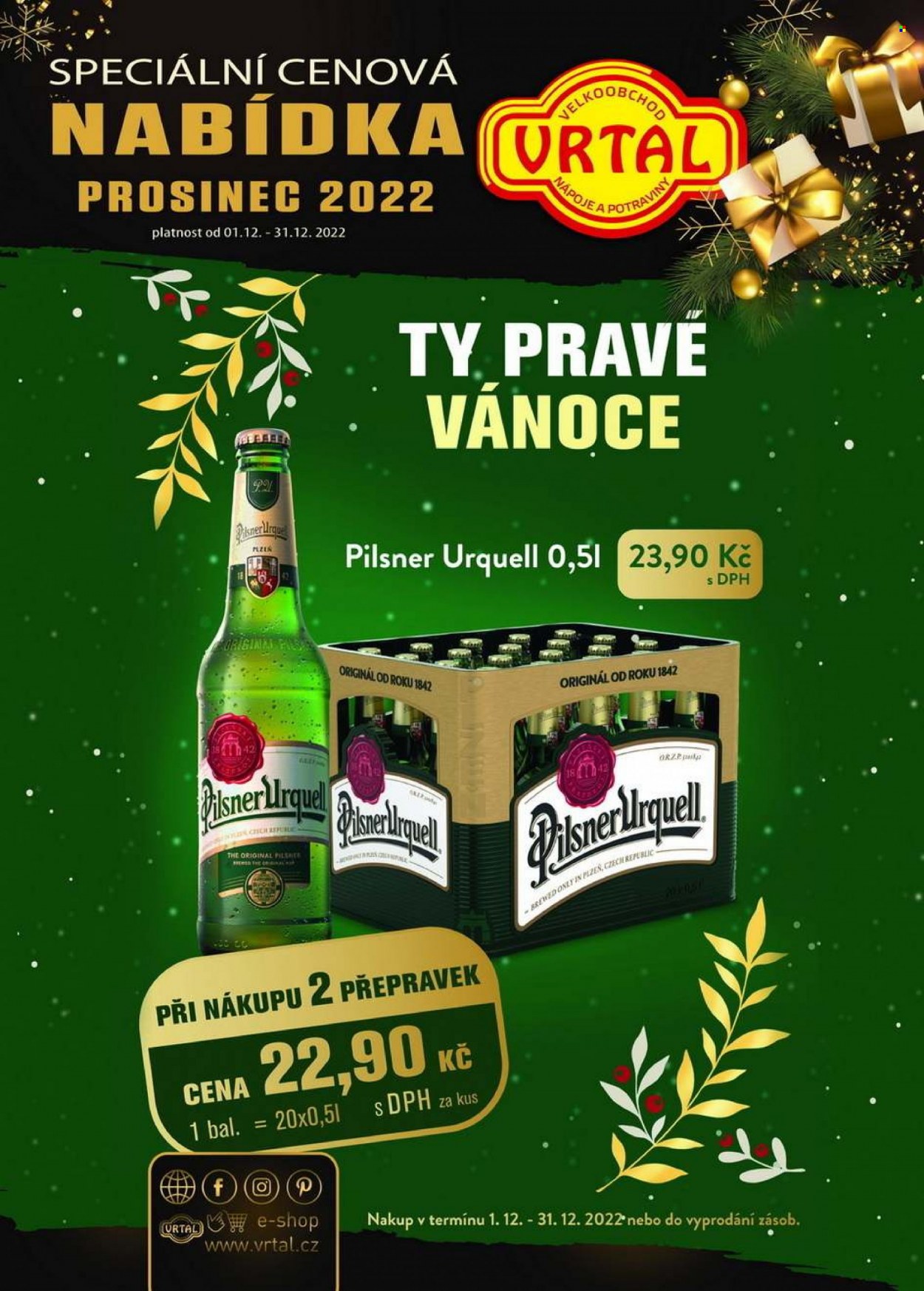 Leták Vrtal - 1.12.2022 - 31.12.2022. Strana 1