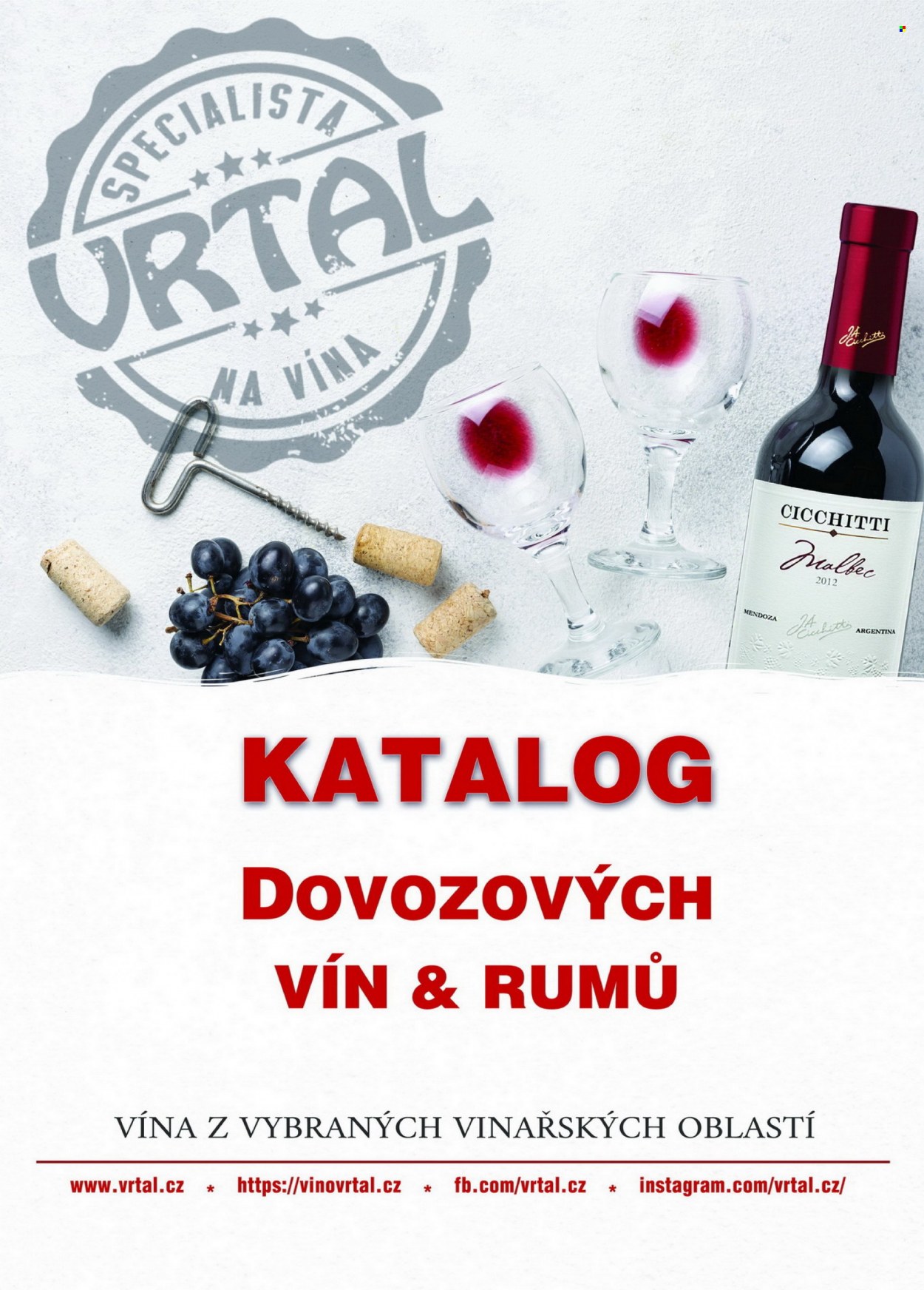 thumbnail - Leták Vrtal - Produkty v akci - červené víno, víno, Malbec. Strana 1.