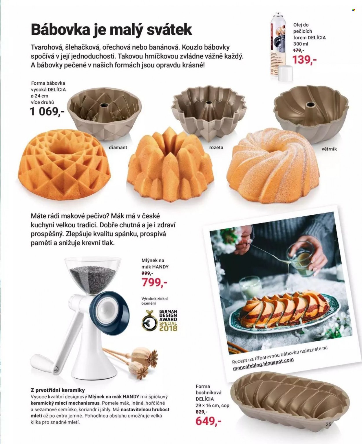 thumbnail - Leták Tescoma - Produkty v akci - forma na pečení, forma na bábovku, mlýnek na mák. Strana 24.