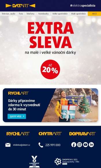Leták DATART - 2.12.2022 - 19.12.2022.