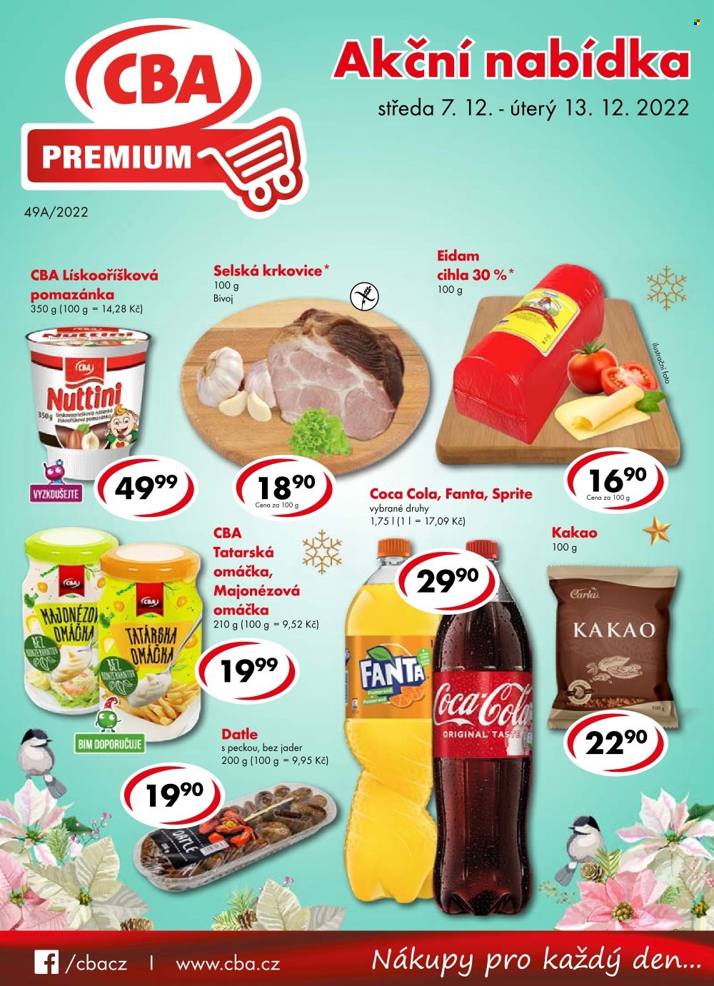 Leták CBA Premium - 7.12.2022 - 13.12.2022. Strana 1