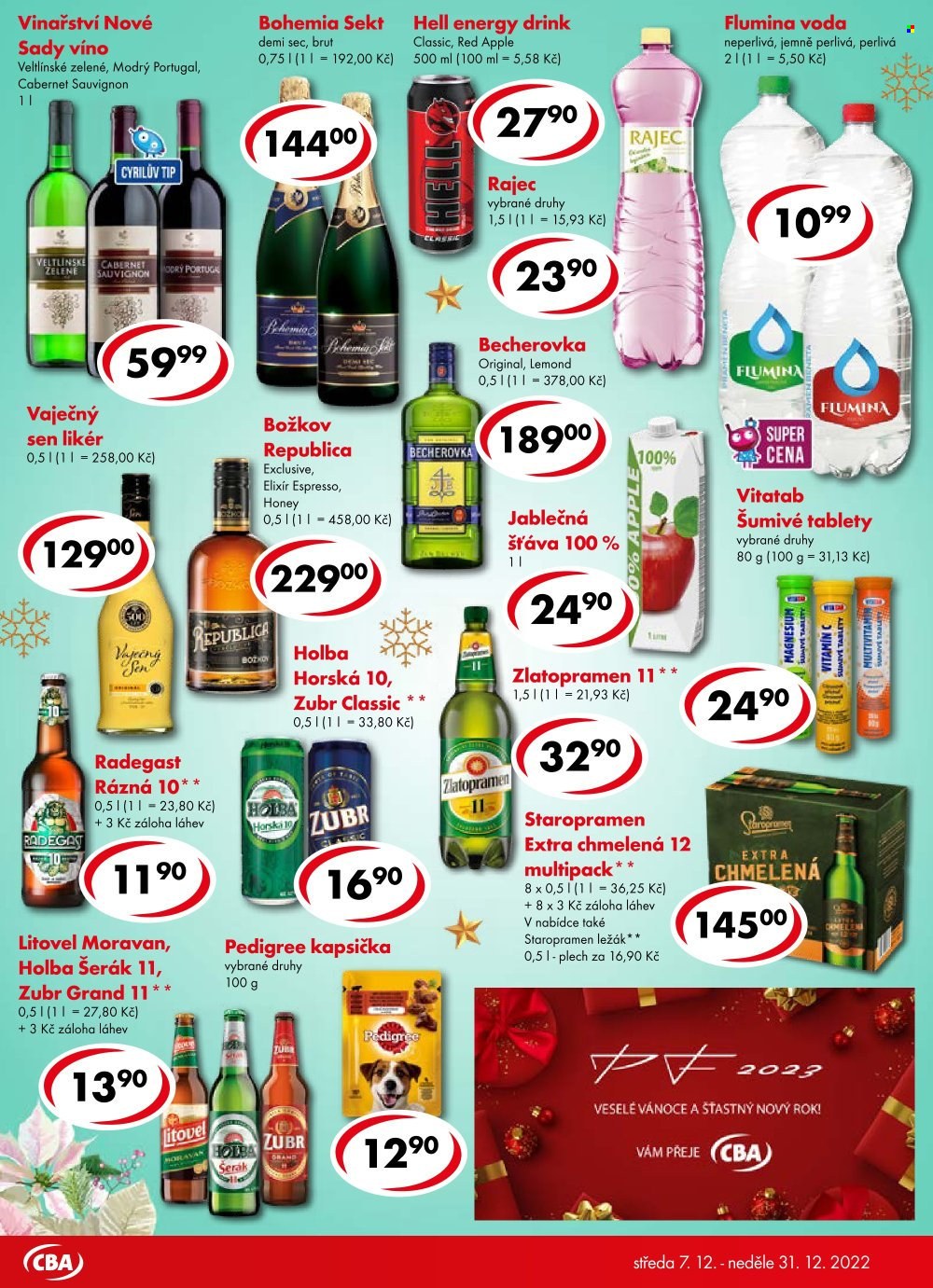 Leták CBA potraviny - 7.12.2022 - 31.12.2022. Strana 8