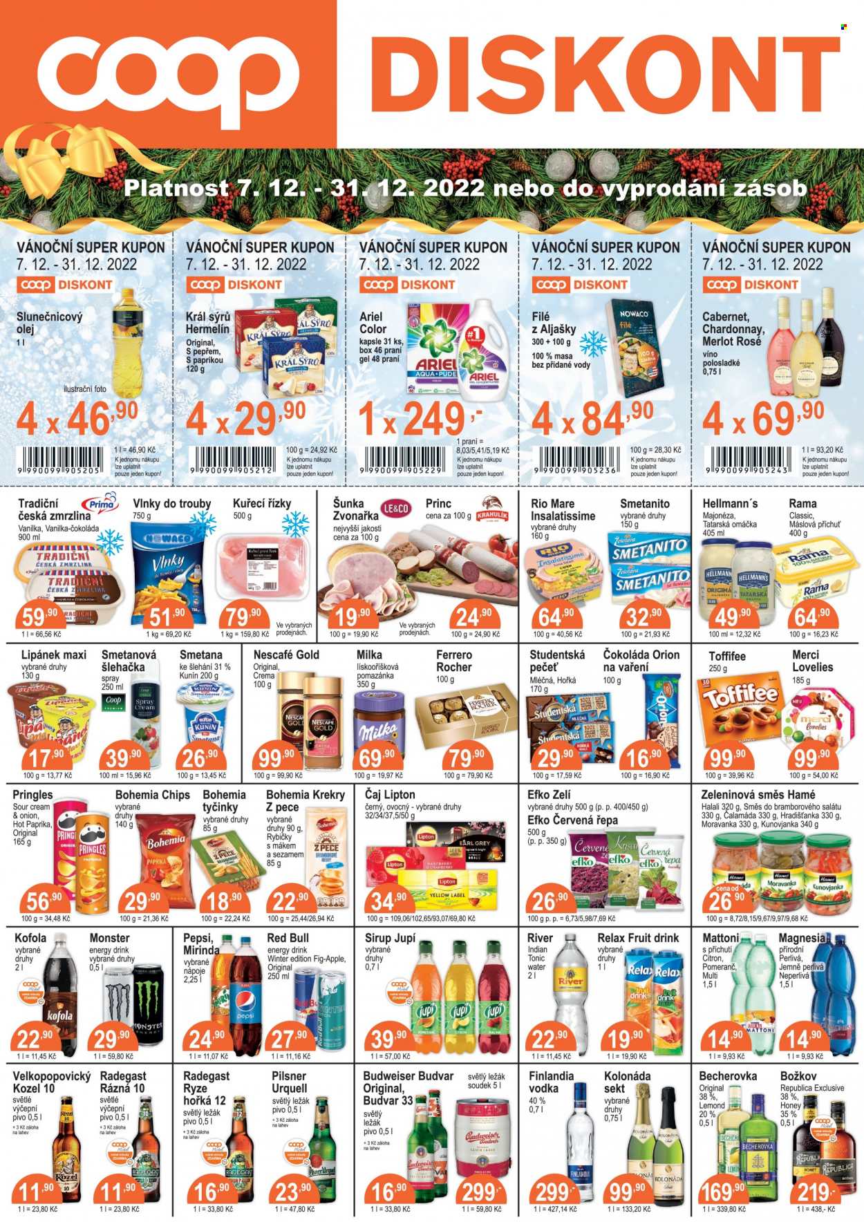 Leták coop DISKONT - 7.12.2022 - 31.12.2022. Strana 1