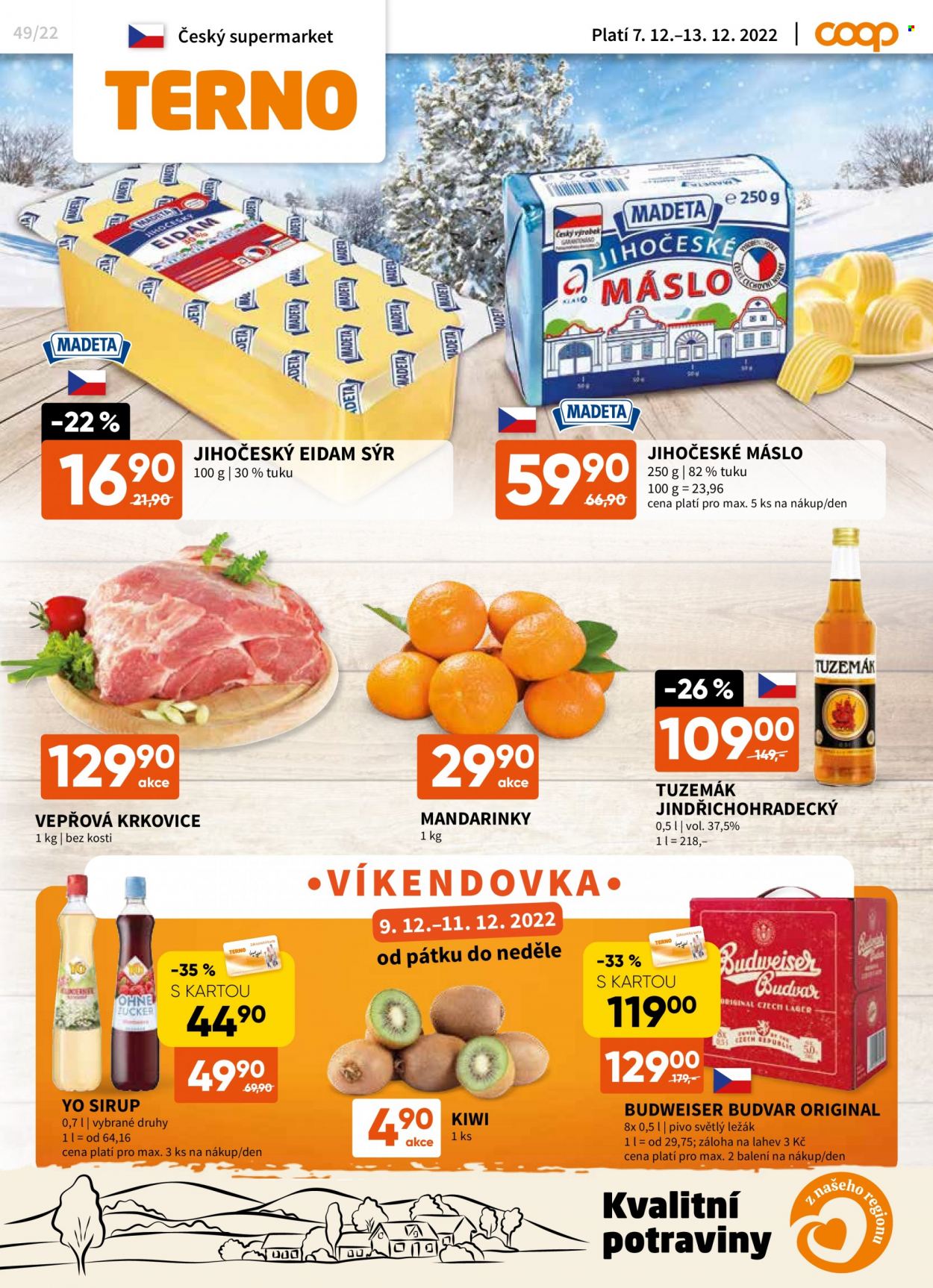 Leták coop TERNO - 7.12.2022 - 13.12.2022. Strana 1