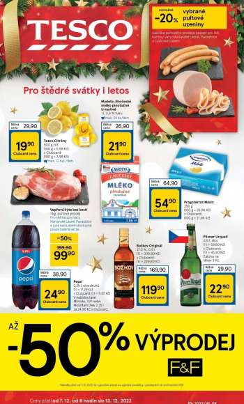 Leták TESCO - 7.12.2022 - 13.12.2022.