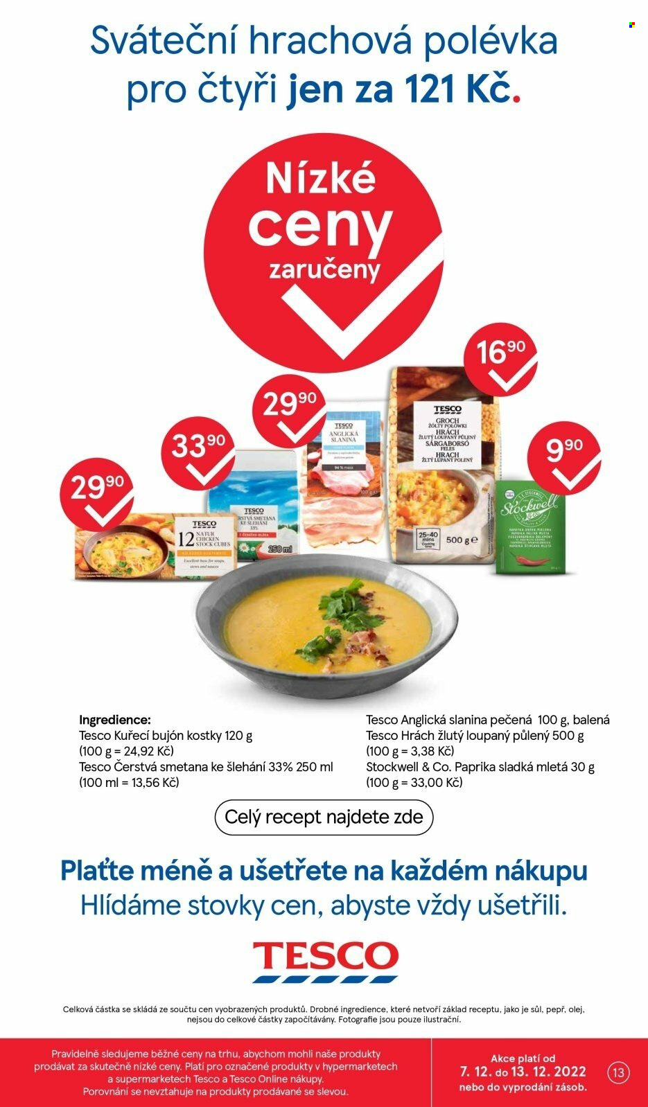 Leták TESCO supermarket - 7.12.2022 - 13.12.2022. Strana 13