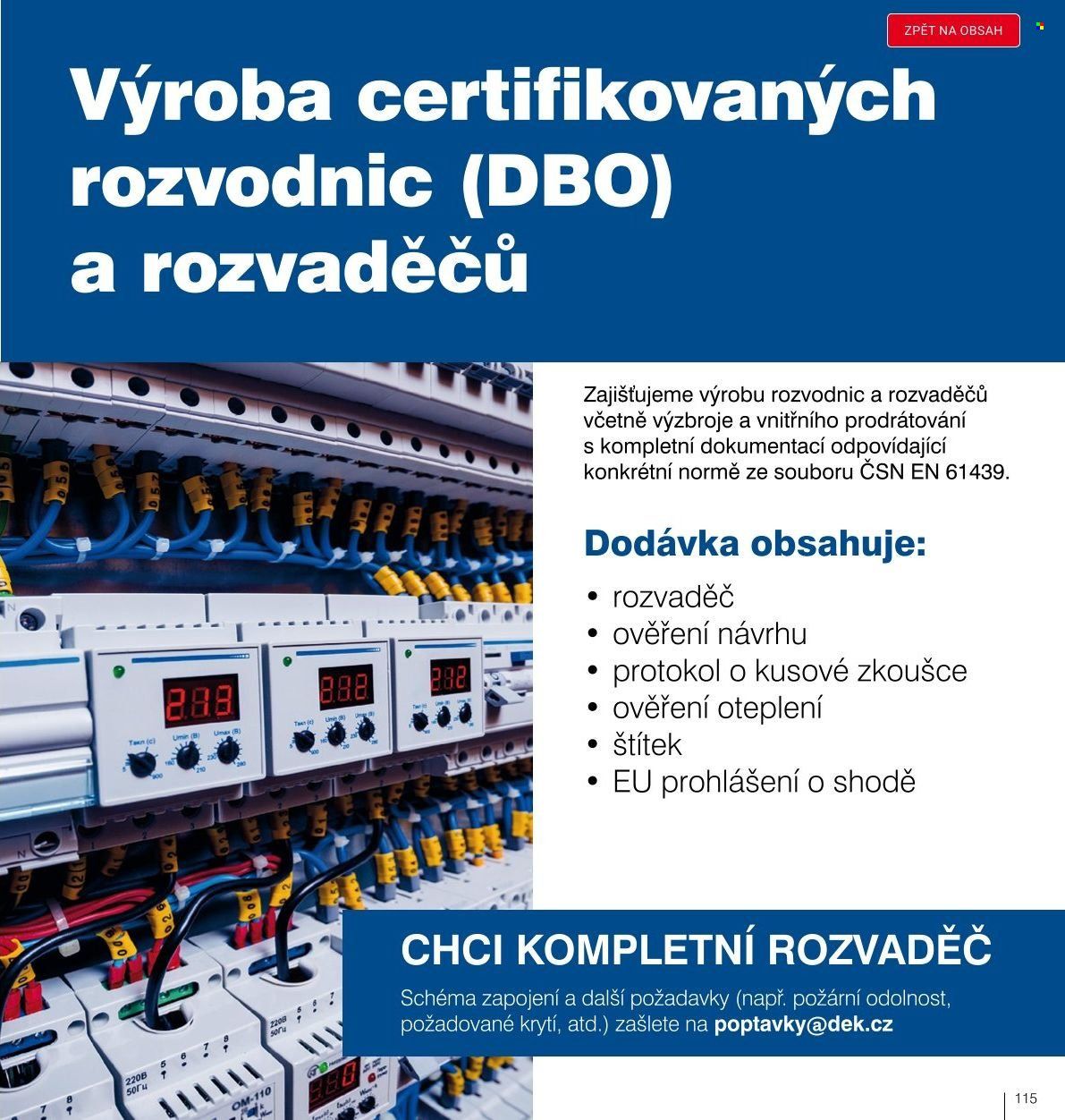 Leták DEK. Strana 113