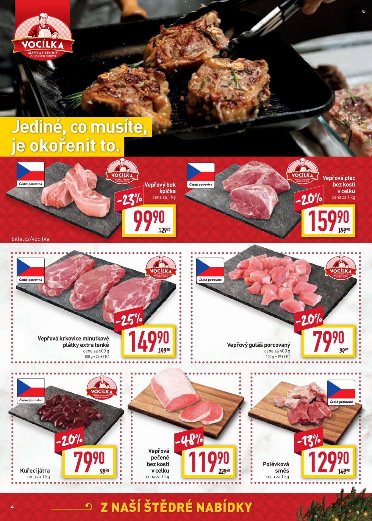 Leták BILLA - 7.12.2022 - 13.12.2022. Strana 4