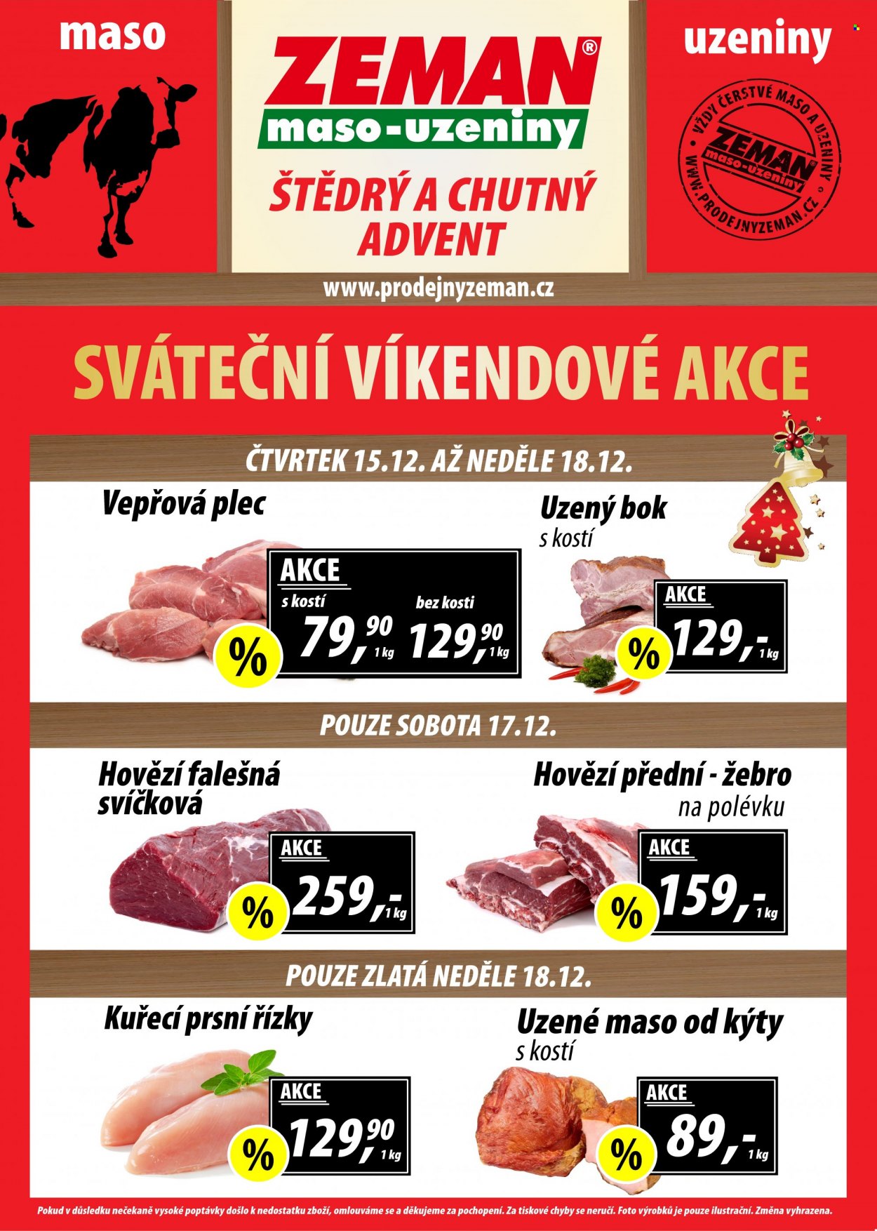 Leták ZEMAN maso-uzeniny - 12.12.2022 - 18.12.2022. Strana 2
