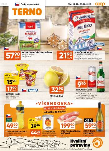 Leták coop TERNO - 14.12.2022 - 20.12.2022.