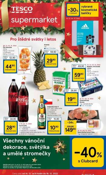 Leták TESCO supermarket