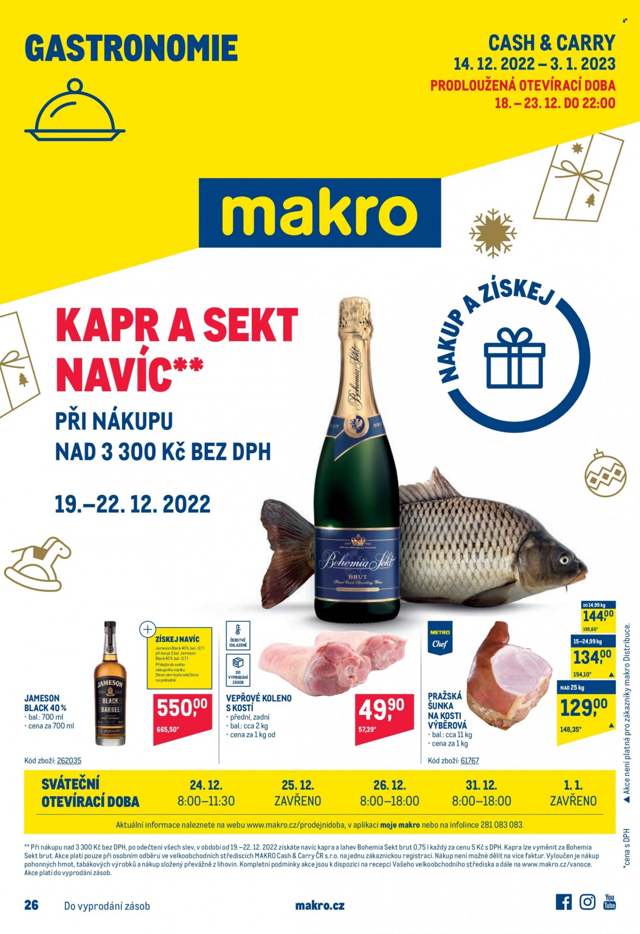 Leták MAKRO - 14.12.2022 - 3.1.2023. Strana 1