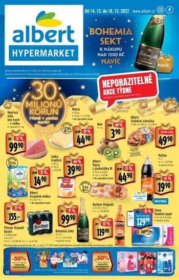 Leták Albert Hypermarket - 14.12.2022 - 18.12.2022.
