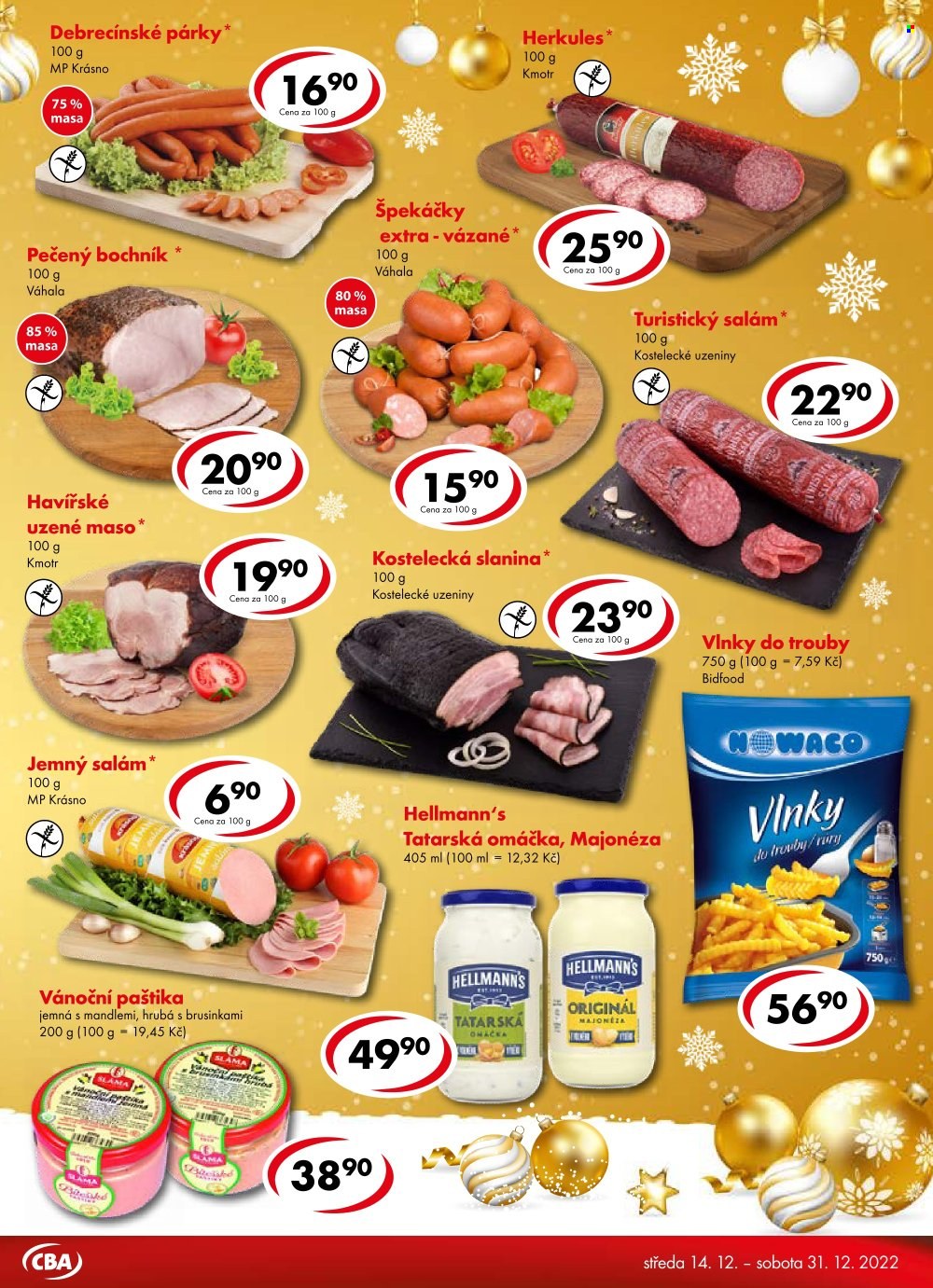 Leták CBA Premium - 14.12.2022 - 31.12.2022. Strana 3