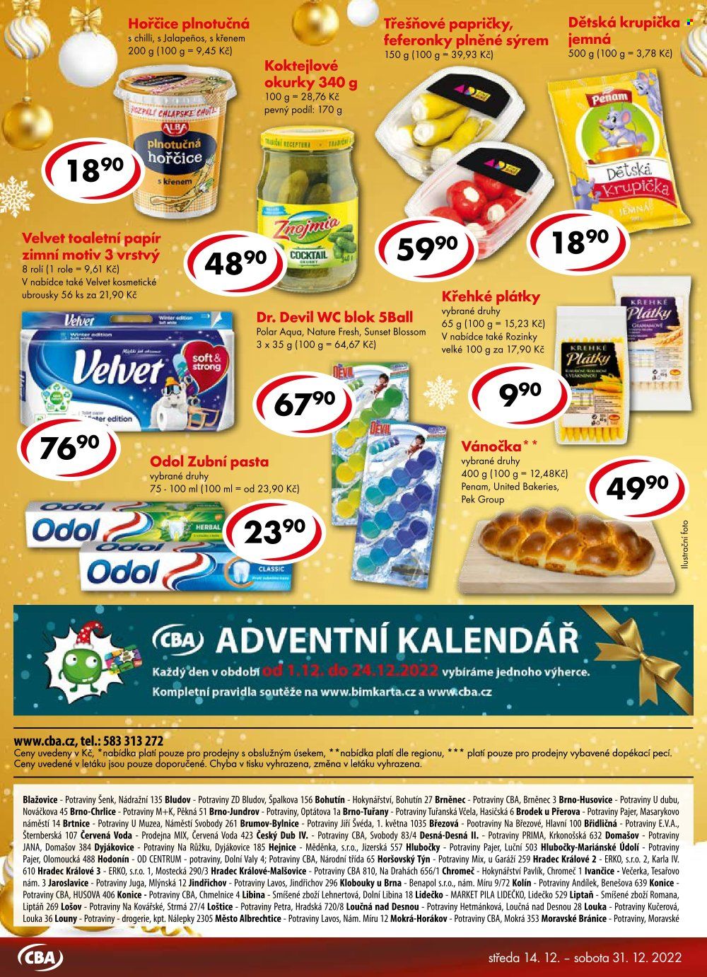 Leták CBA Premium - 14.12.2022 - 31.12.2022. Strana 4