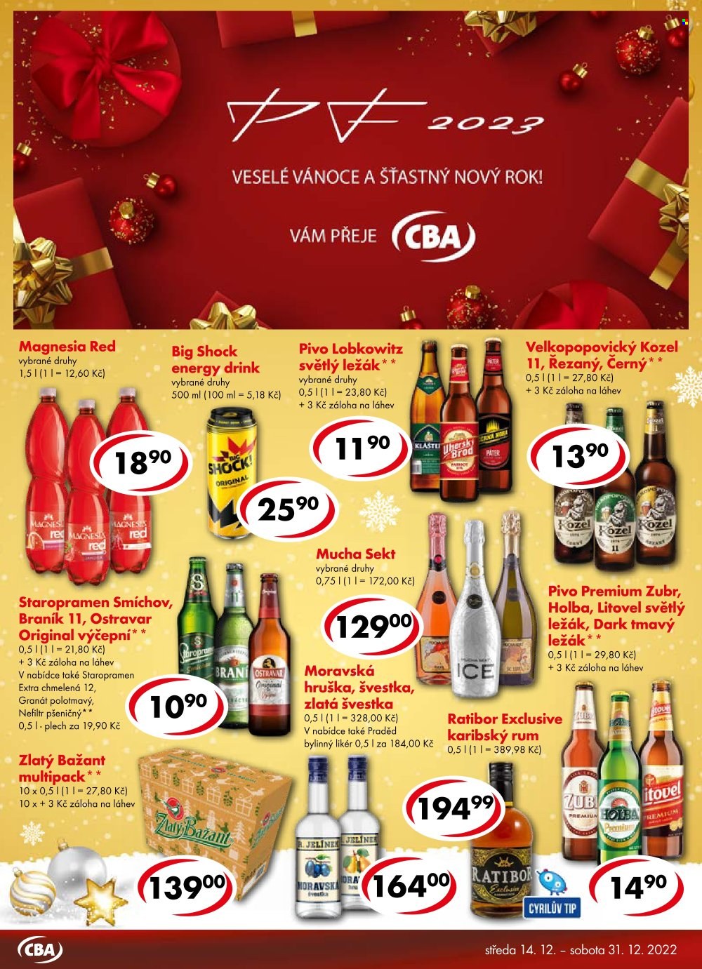 Leták CBA Premium - 14.12.2022 - 31.12.2022. Strana 6