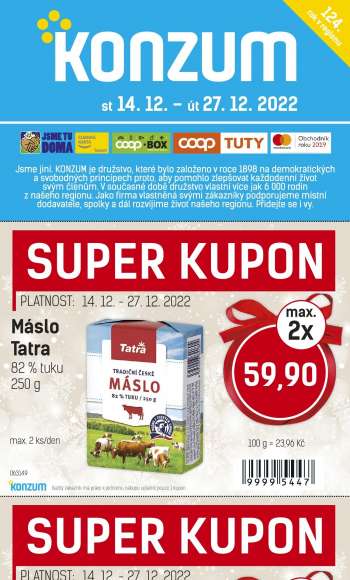 Leták Konzum - 14.12.2022 - 27.12.2022.