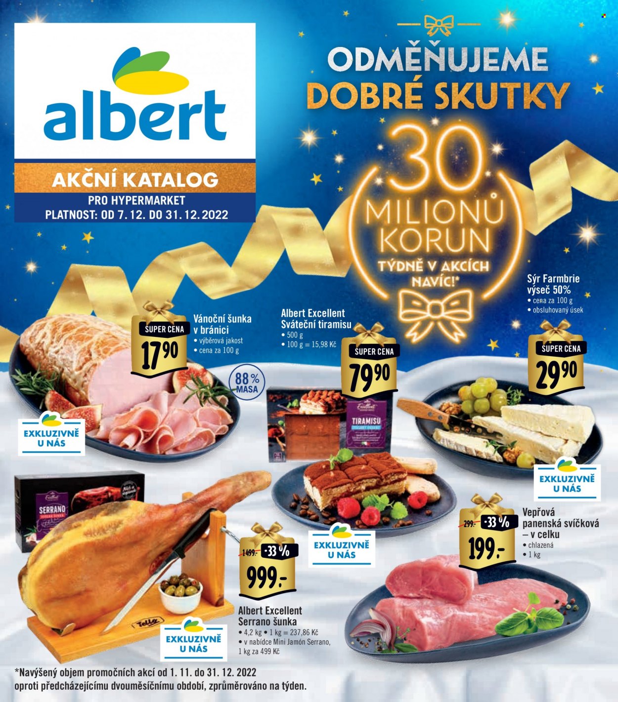 Leták Albert Hypermarket - 7.12.2022 - 31.12.2022. Strana 1