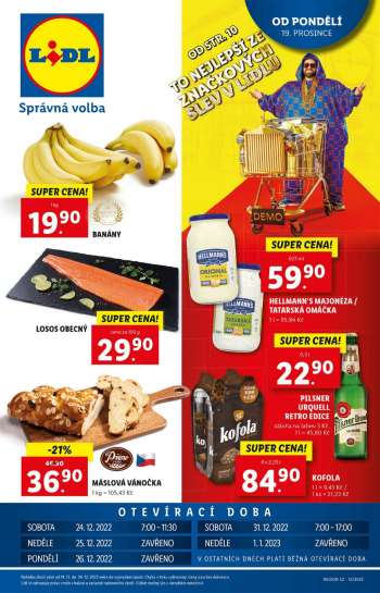 Leták Lidl - 19.12.2022 - 25.12.2022.