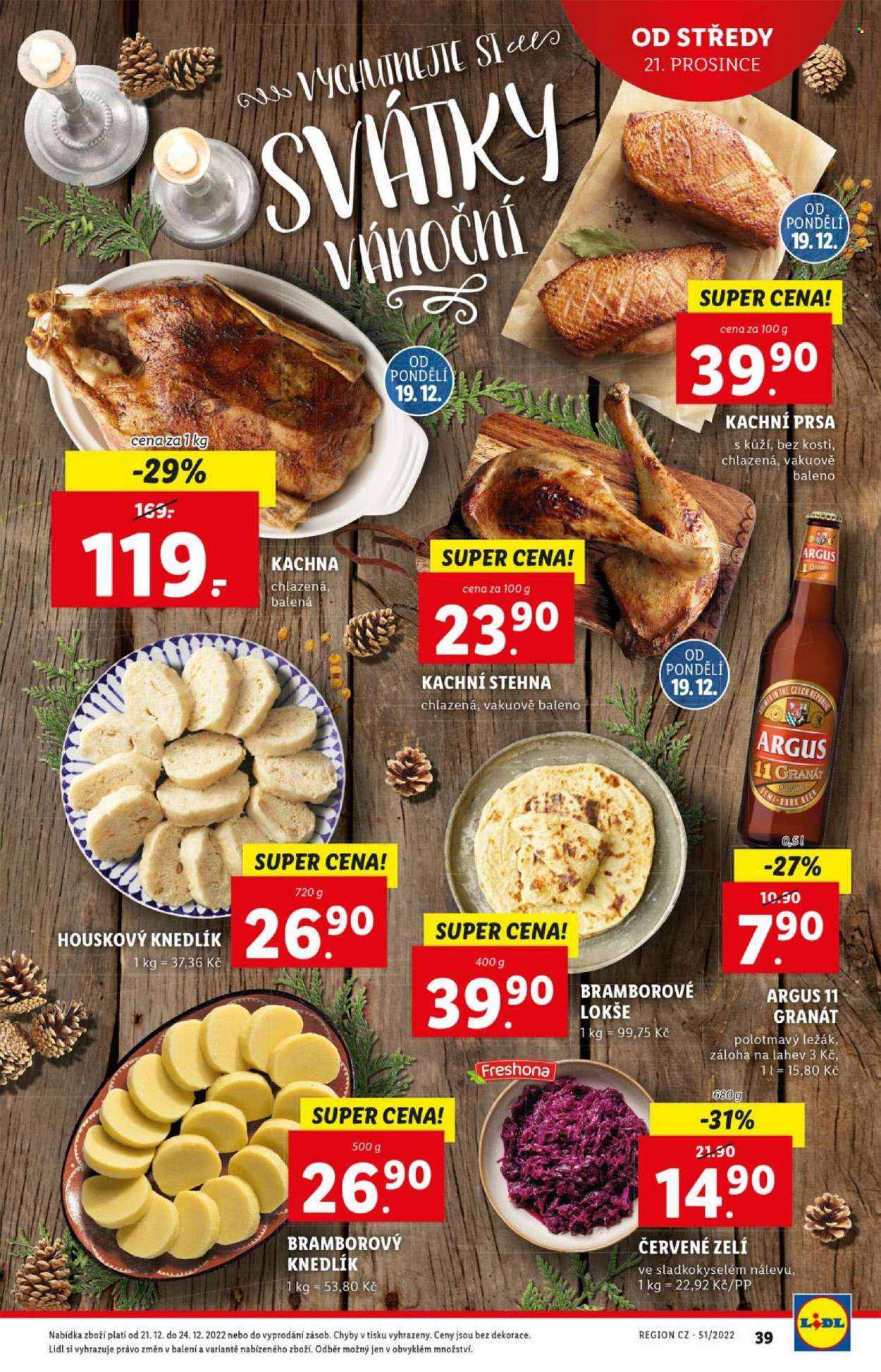 Leták Lidl - 19.12.2022 - 25.12.2022. Strana 39