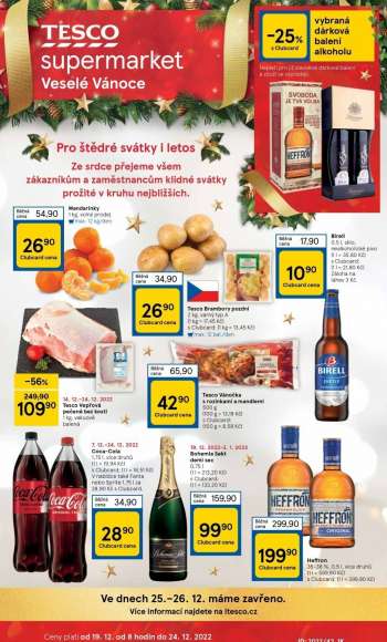 Leták TESCO supermarket
