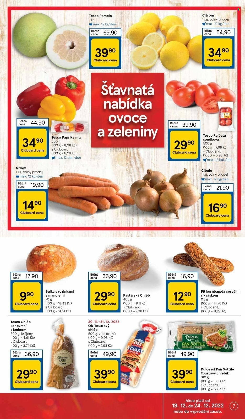 Leták TESCO supermarket - 19.12.2022 - 24.12.2022. Strana 7