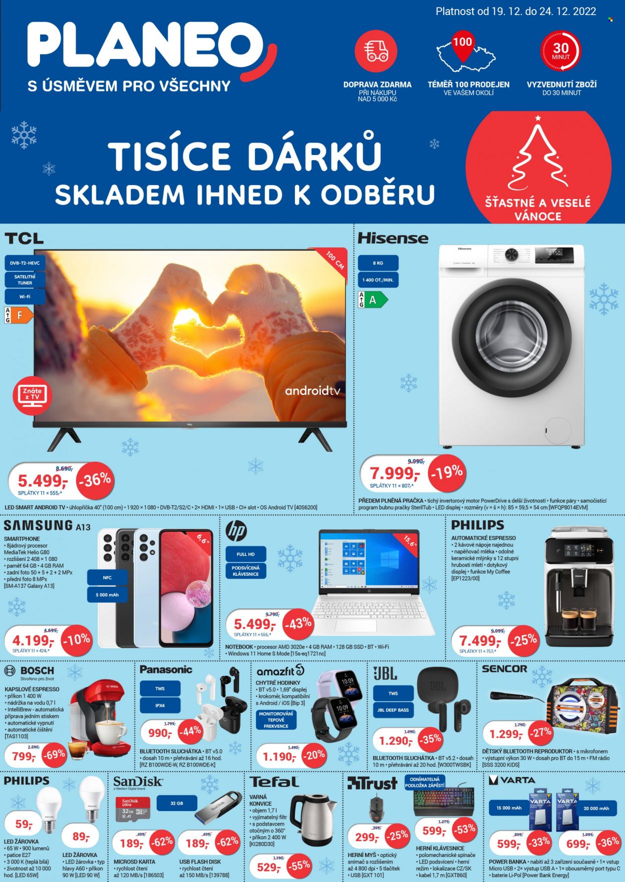 Leták PLANEO Elektro - 19.12.2022 - 24.12.2022. Strana 1